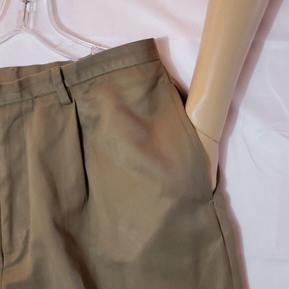 SAVANE, NEW WOMEN'S TAN PANTS, SIZE 12, HOOK & BUTTON CLOSURE, HIDDEN ZIPPER - Picture 2 of 9